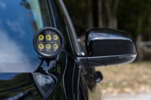 Jeep Cherokee LED Light Kit - Rough Country - Ditch Mount, White DRL - Black - '14-'21 Jeep Cherokee LED Light Kit - Rough Country - Ditch Mount, White DRL - Black - '14-'21